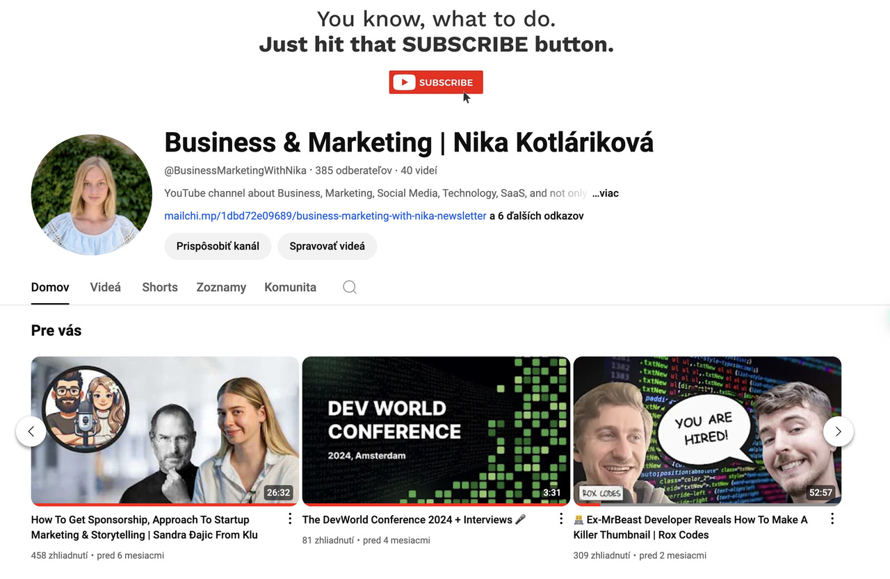 Business & Marketing with Nika  logo