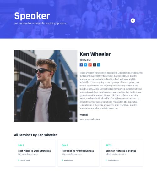 Conference Speaker Single