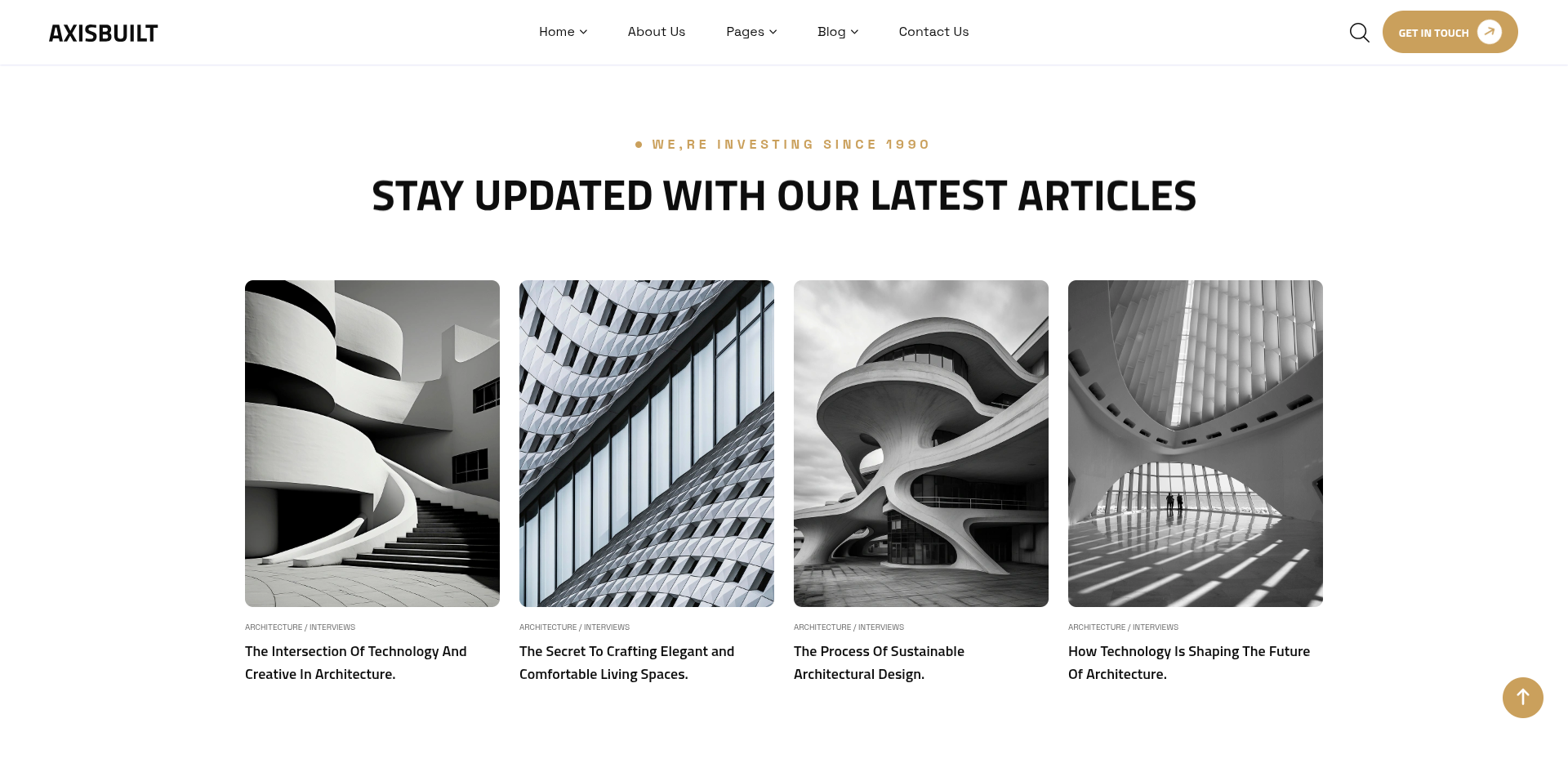 AxisBuilt Construction Company Website project screenshot 3