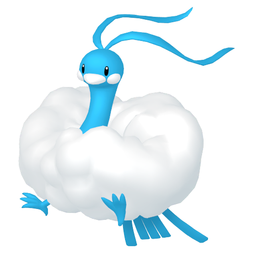 Altaria - Dragon/Flying type Pokemon from Pokemon Sword and Shield with stats, moves, and evolution data
