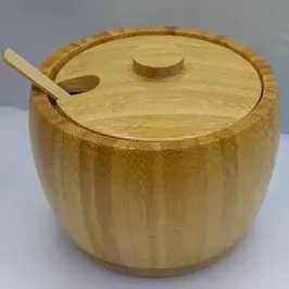 Bamboo sugar dish 3