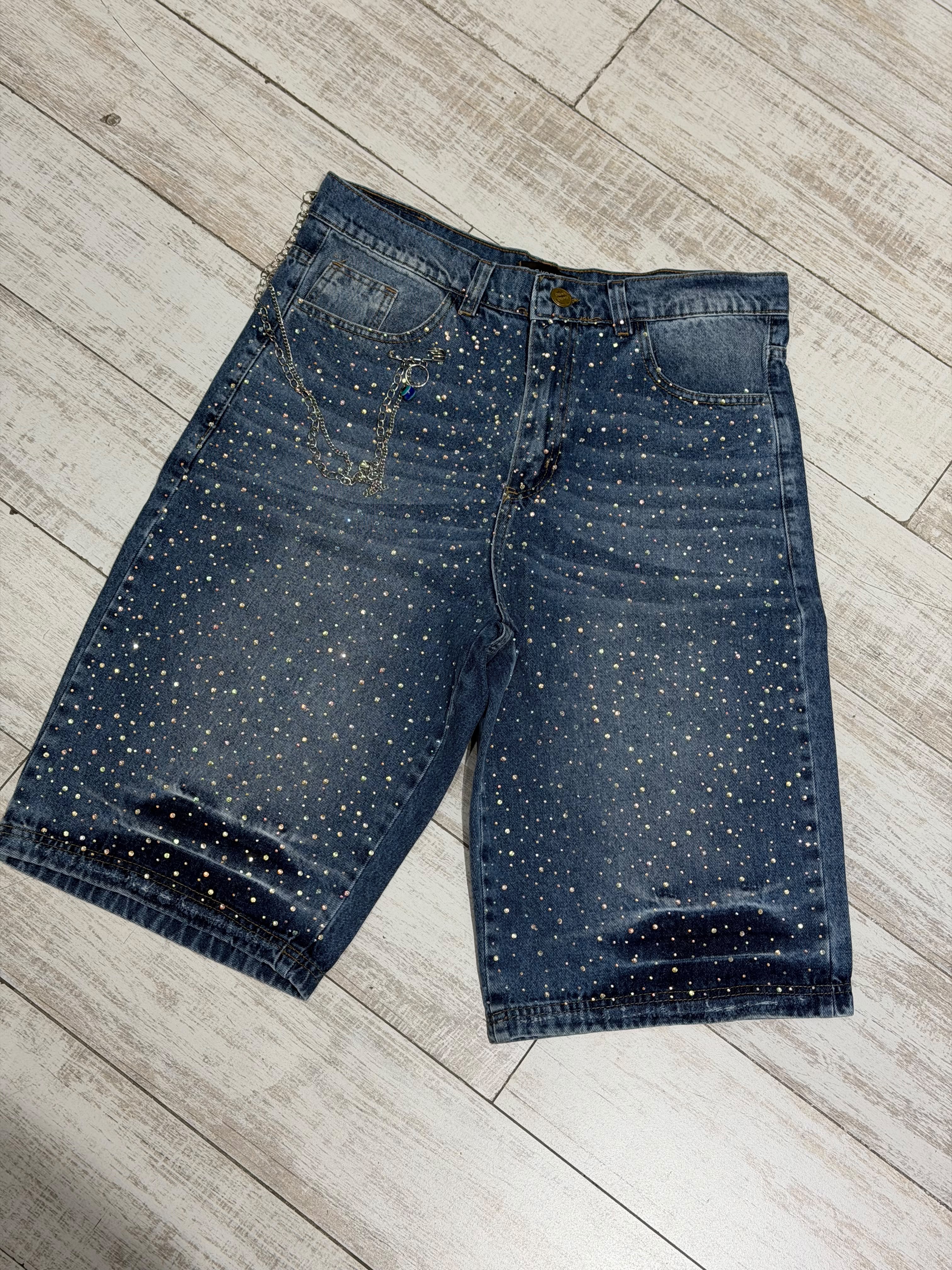 Baggy HK Strass Plata