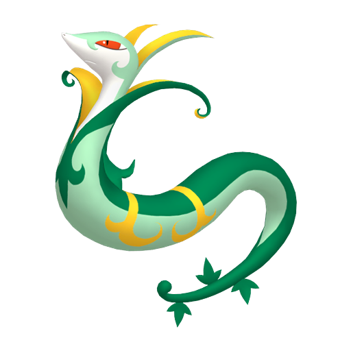 Serperior - Grass type Pokemon from with stats, moves, and evolution data
