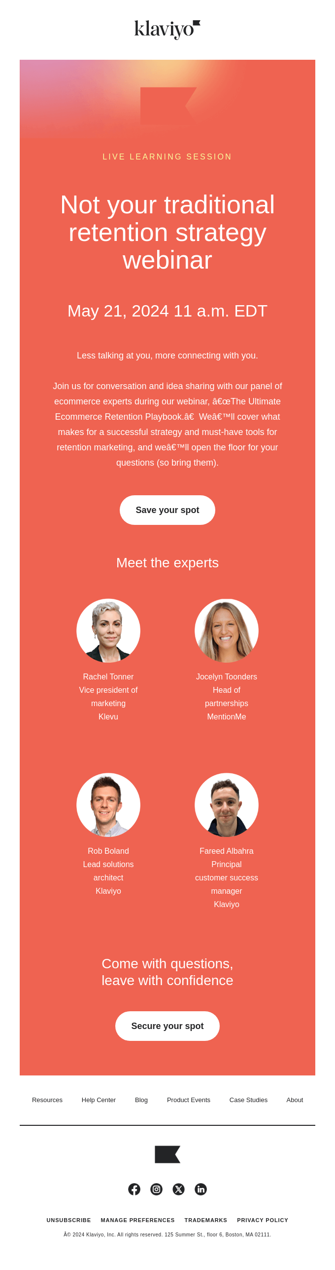 Webinar The Ultimate Ecommerce Retention Playbook