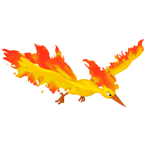 Moltres - Fire/Flying type Pokemon from Pokemon FireRed and LeafGreen with stats, moves, and evolution data