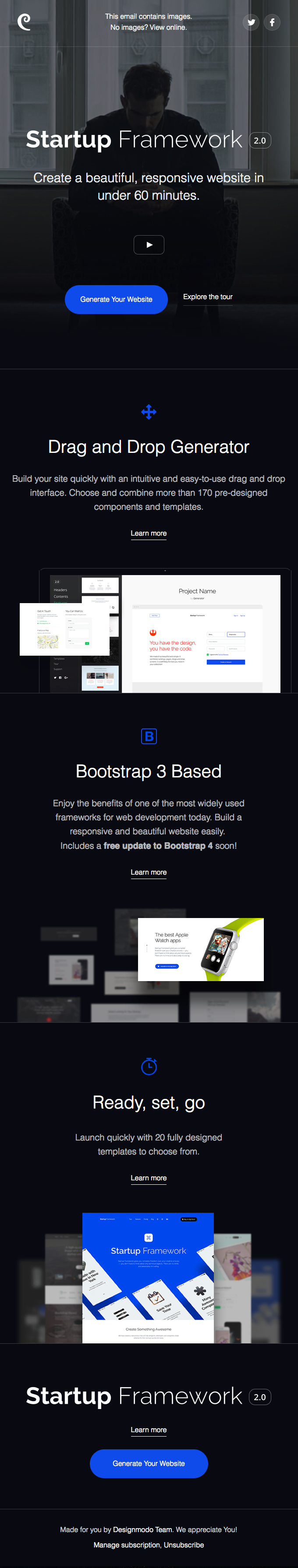 Startup Framework 2 Is Here A New Release By Designmodo