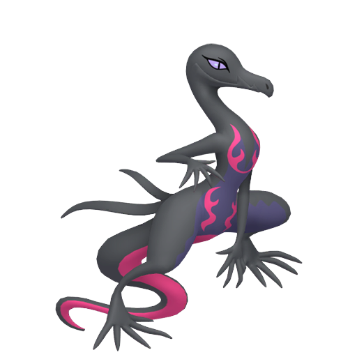Salazzle - Poison/Fire type Pokemon from Pokemon Sword and Shield with stats, moves, and evolution data