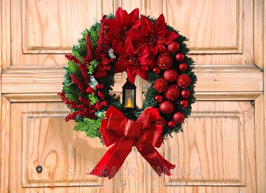 Christmas front door wreath 2