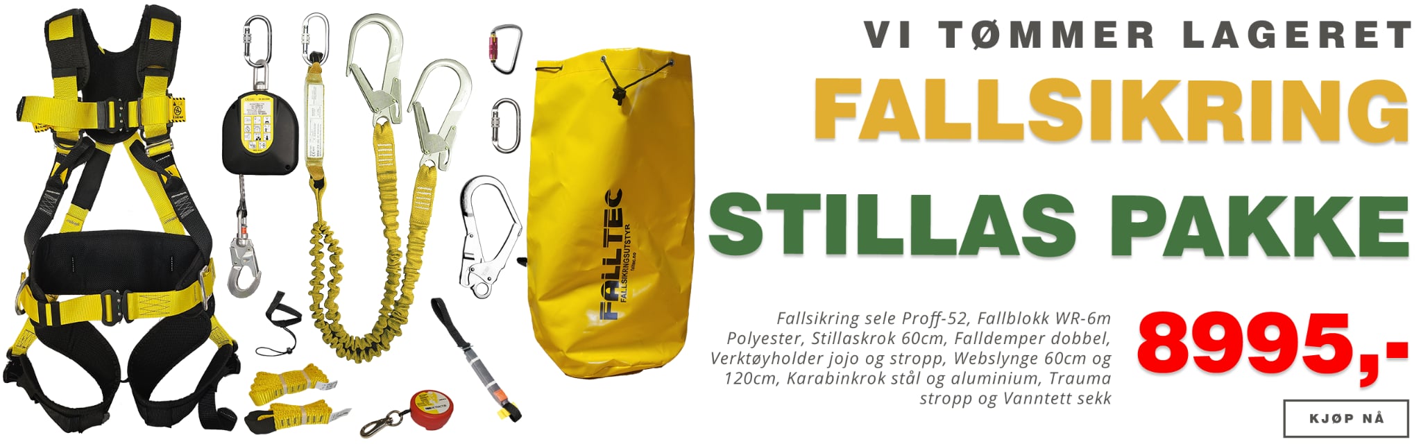Fallsikring stillas pakke