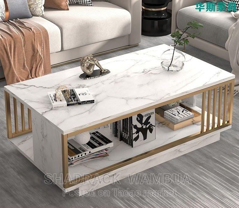 Marble textured coffee table 2
