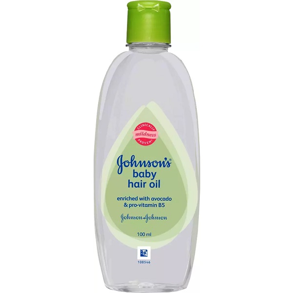 Johnson's Baby Hair Oil 100ml - Johnson's Baby Hair Oil 60ml Enriched with Avacado Oil & Pro-vitamin B5