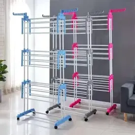 3 layer Portable Cloth rack 2