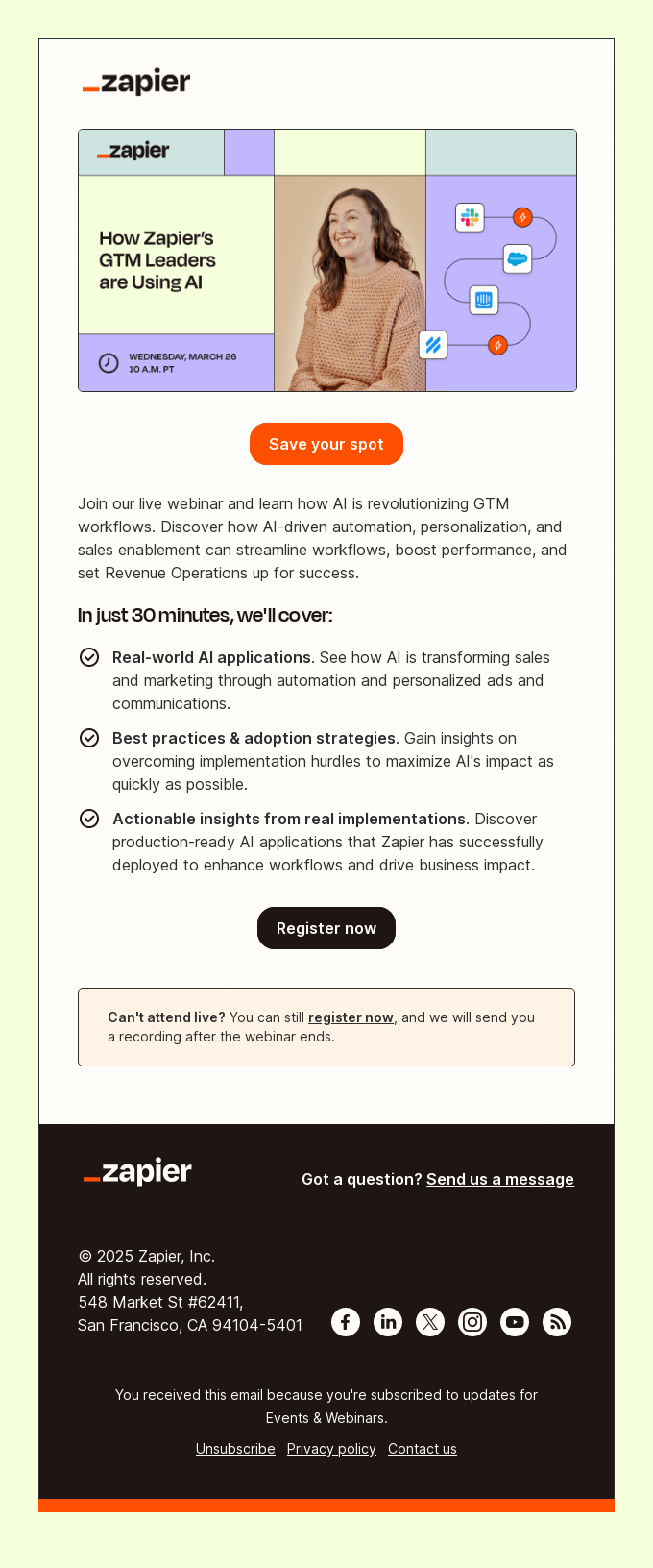 Webinar How Zapiers Gtm Leaders Are Using Ai Dont Miss Out