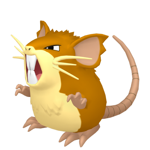 Raticate - Normal type Pokemon from Pokemon FireRed and LeafGreen with stats, moves, and evolution data