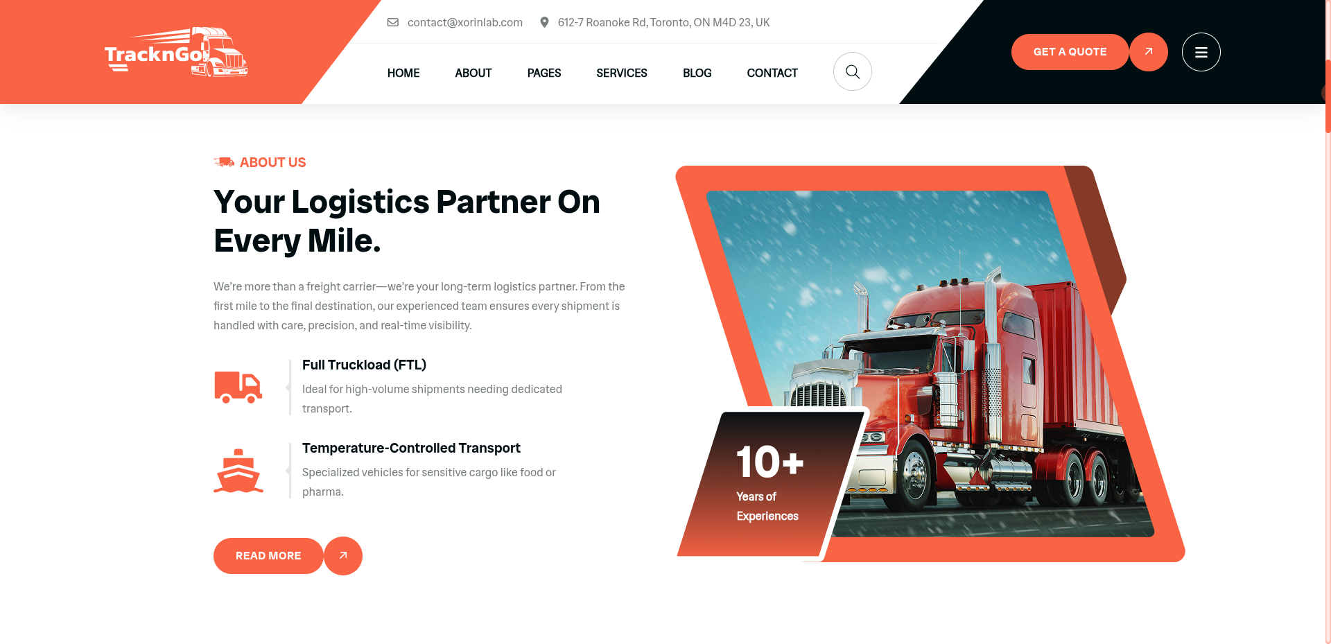 TrackNGo Delivery Tracking Platform project screenshot 2