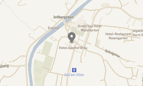 Lokation for Hotel Bräu
