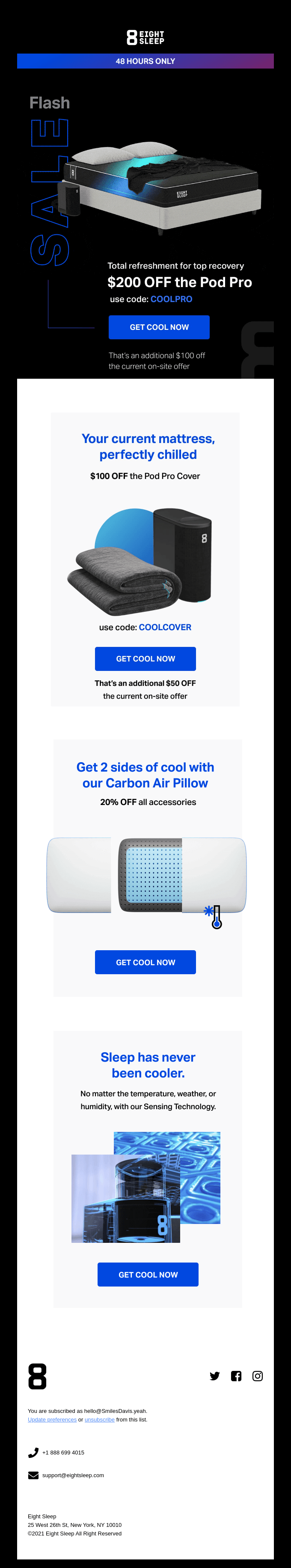 Flash Sale Eight Sleep