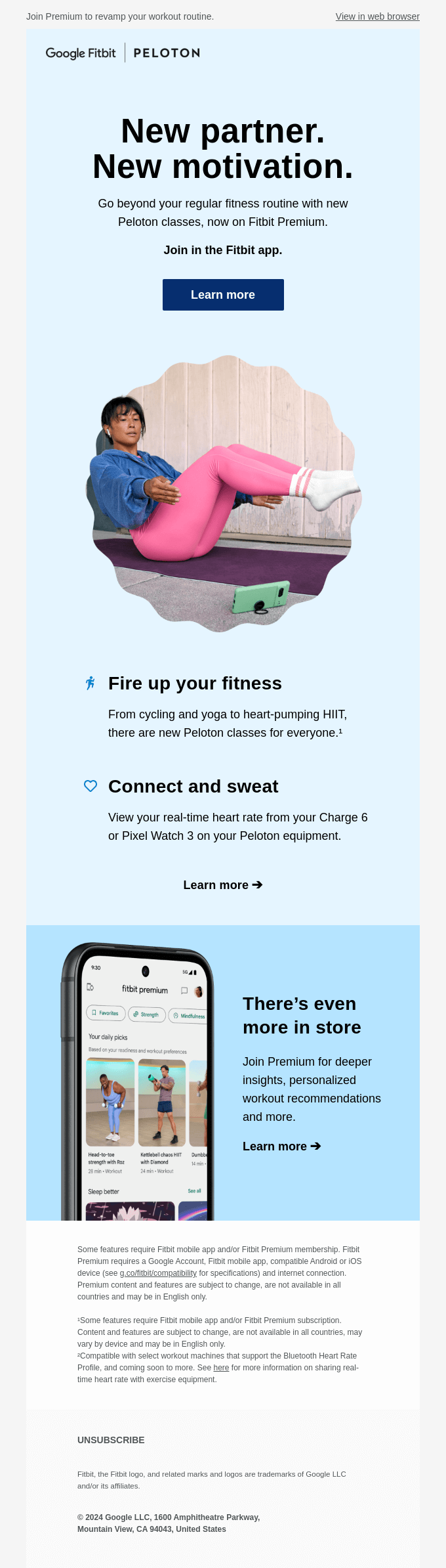 Fitbit Premium Peloton