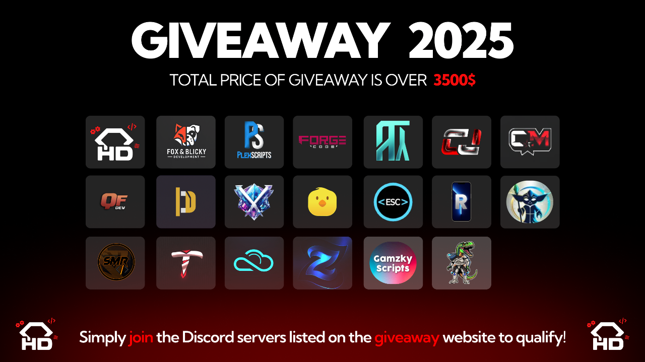 ๐ GIVEAWAY 2025 ๐