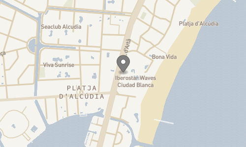 Lokation for Iberostar Waves Ciudad Blanca