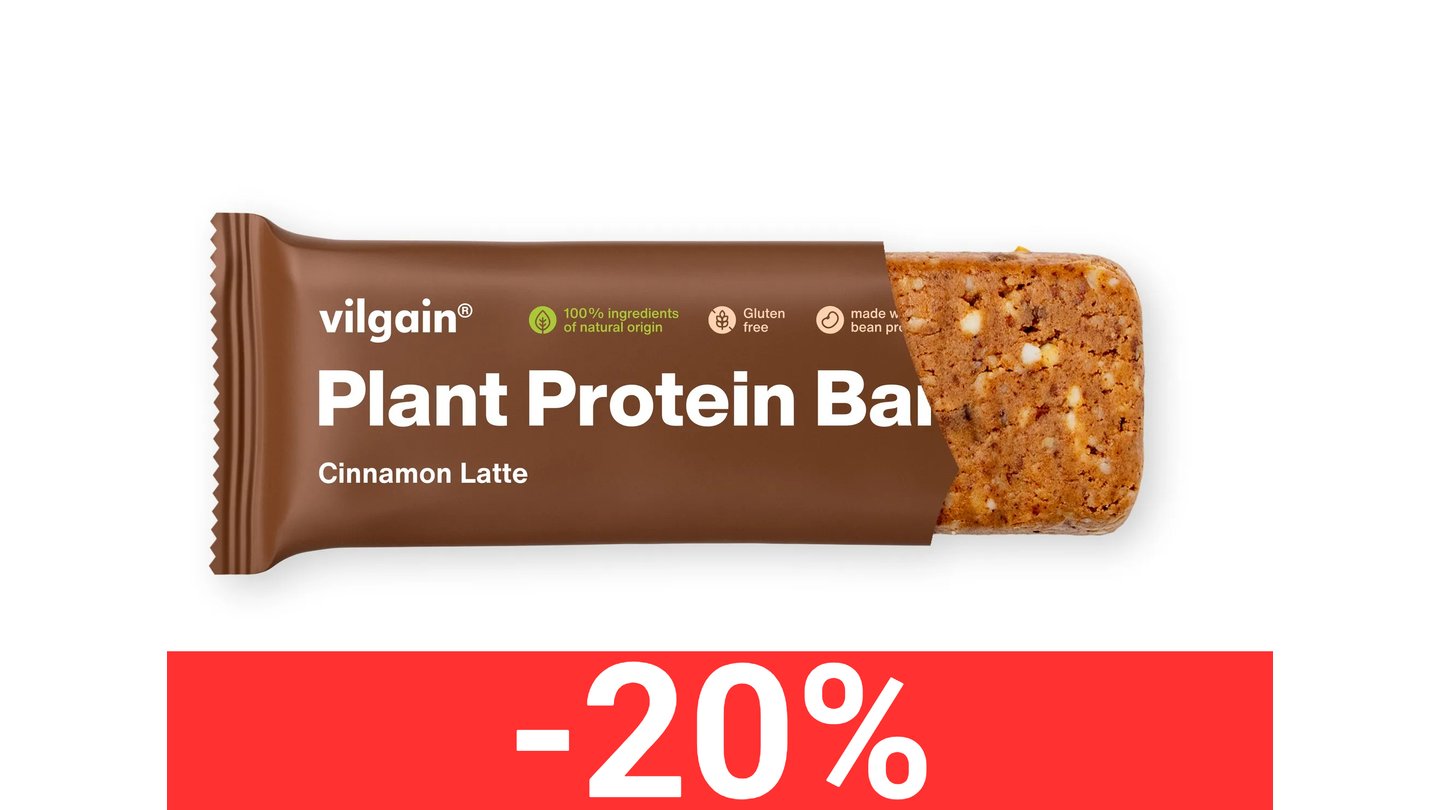 Plant protein bar - skořicové latte 50g