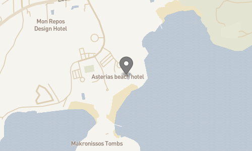 Lokation for Asterias Beach Hotel