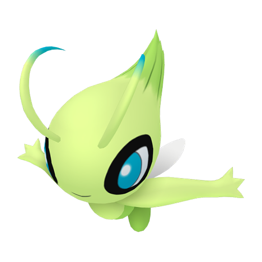 Celebi - Psychic/Grass type Pokemon from  with stats, moves, and evolution data