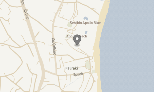 Lokation for Mitsis Faliraki Beach Hotel & Spa