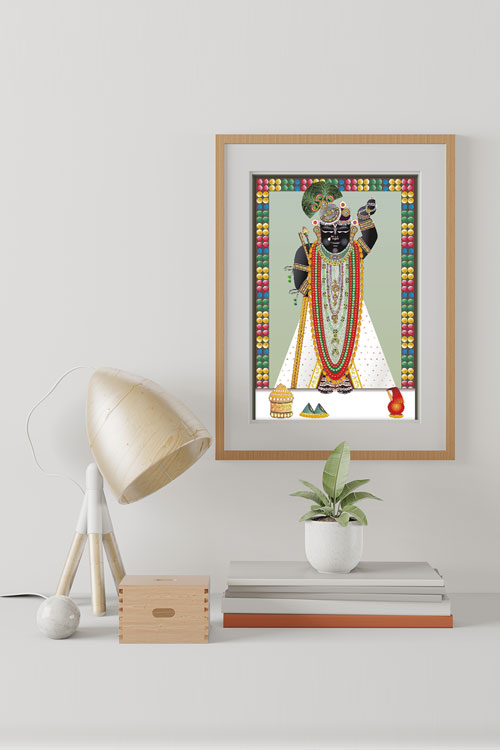 Shrinathji Pavitra Ekadashi Darshan Wall Art thumbnail 3