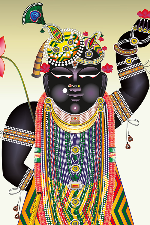 Shrinathji Leheriya Darshan Wall Art – Nathdwara Rajasthan thumbnail 4