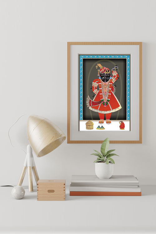 Shrinathji Posh Sud Ekam Darshan — Nathdwara Pichwai Wall Art thumbnail 4