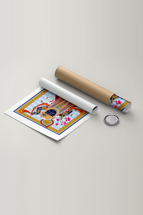 Shrinathji Rajbhog Darshan Canvas Print - Nathdwara Indian thumbnail 5