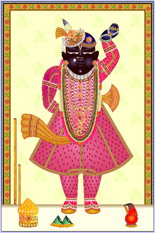 Magsar Krishna Saptami Darshan Wall Art | Nathdwara Rajasthan
