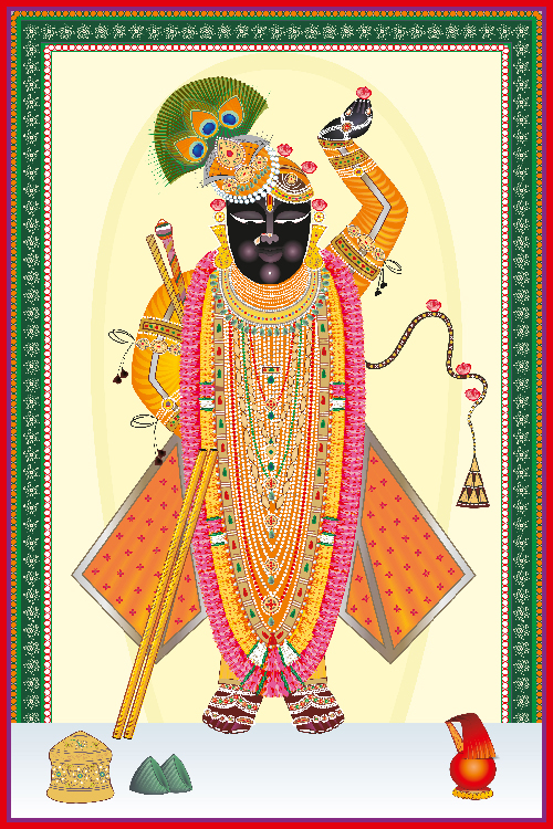 Shreenathji Shree Ram Navami Darshan Canvas Art | Nathdwara