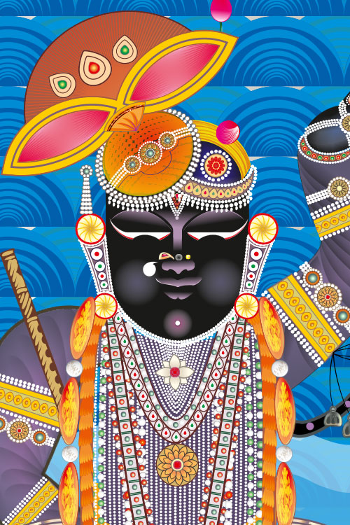 Falgun Shukla Tritiya Darshan Shreenathji Canvas Art thumbnail 2