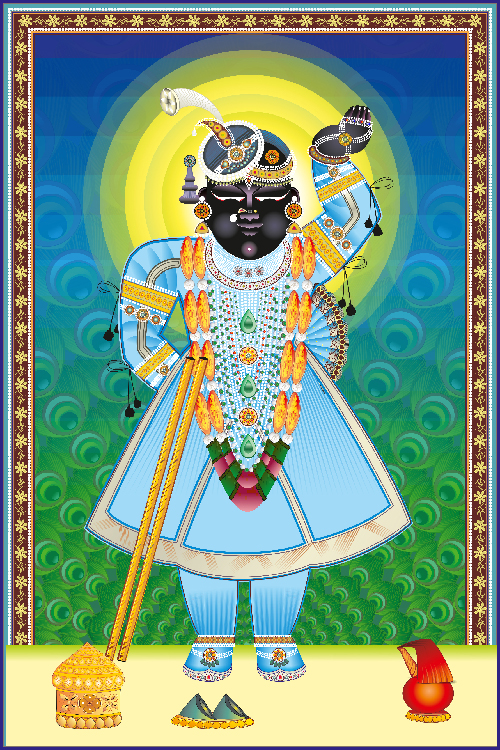 Shrinathji Magh Krishna Chaturthi Darshan Wall Art
