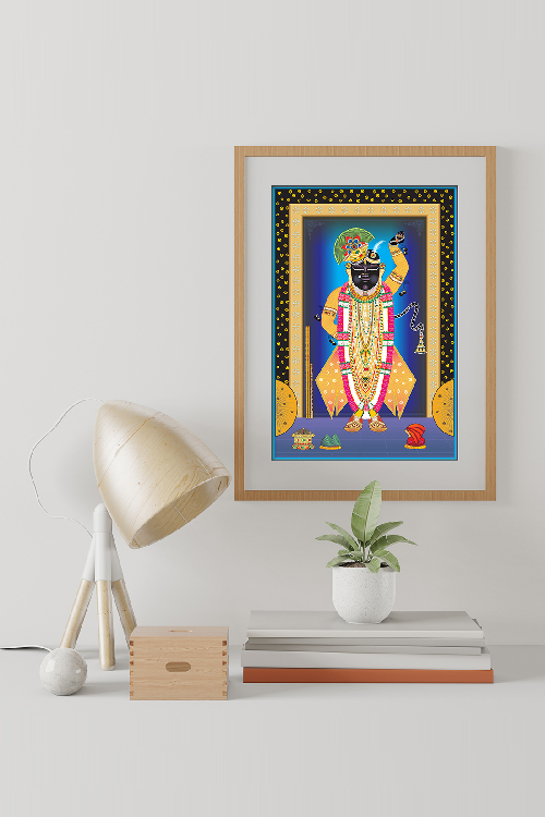 Shrinathji Traditional Pichwai Wall Art for Home Decor thumbnail 2