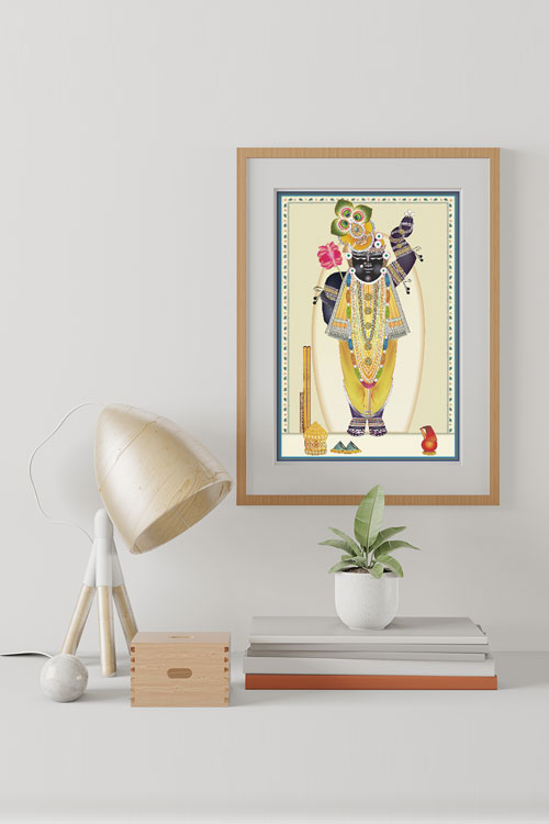 Vaman Dwadashi Shrinathji Swaroop Wall Art – Nathdwara Rajasthan thumbnail 3