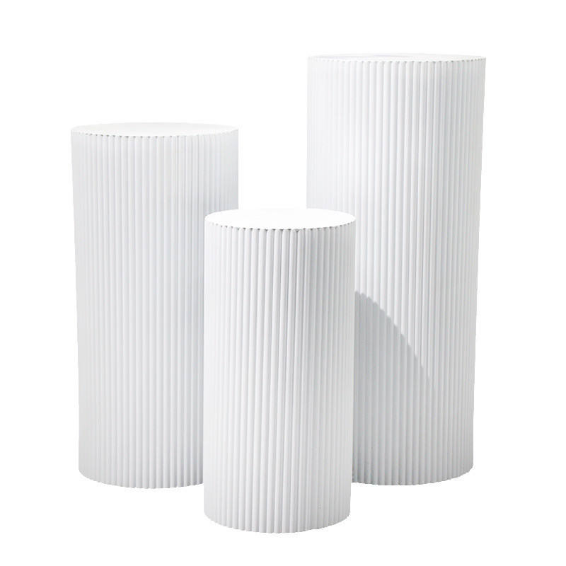  Kit 3 colonnes striées – Blanche