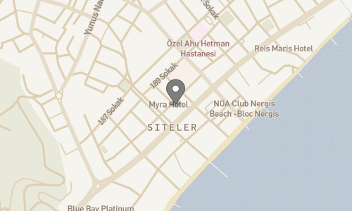 Lokation for Myra Hotel