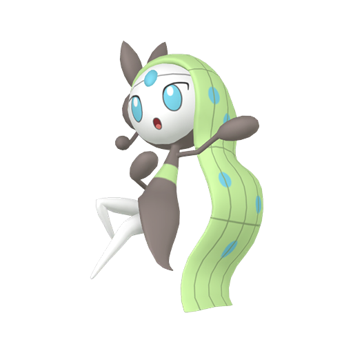 Meloetta - Normal/Psychic type Pokemon from  with stats, moves, and evolution data