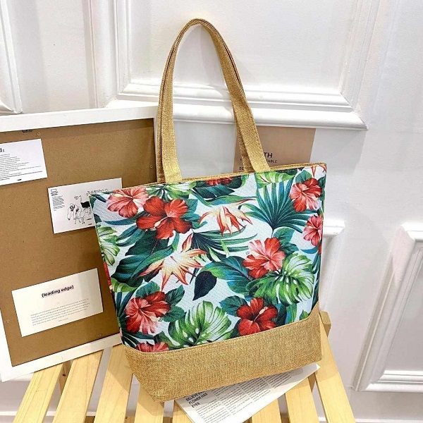 BDyana Ladies Natural Printed Fabrics Bag | Ladies Natural Printed Fabrics Bag