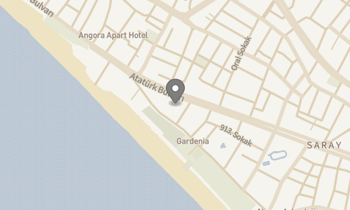 Lokation for Grand Zaman Beach Hotel