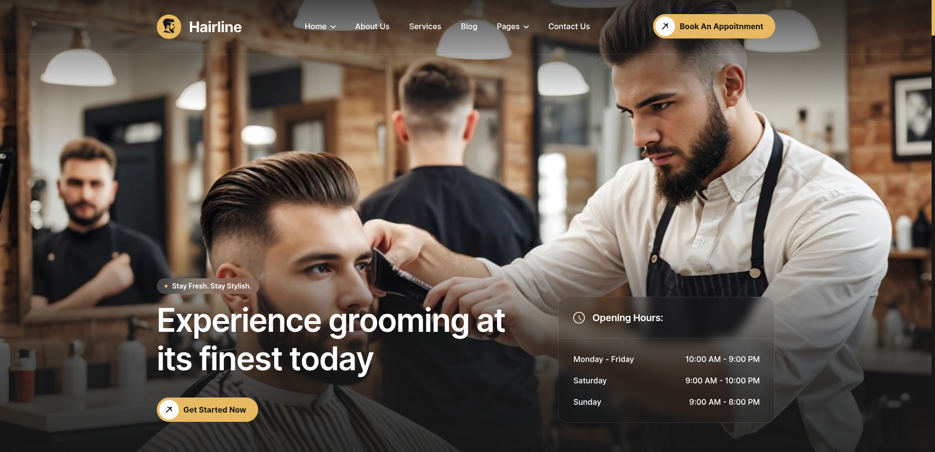 Hairline Barbershop & Hair Salon Project