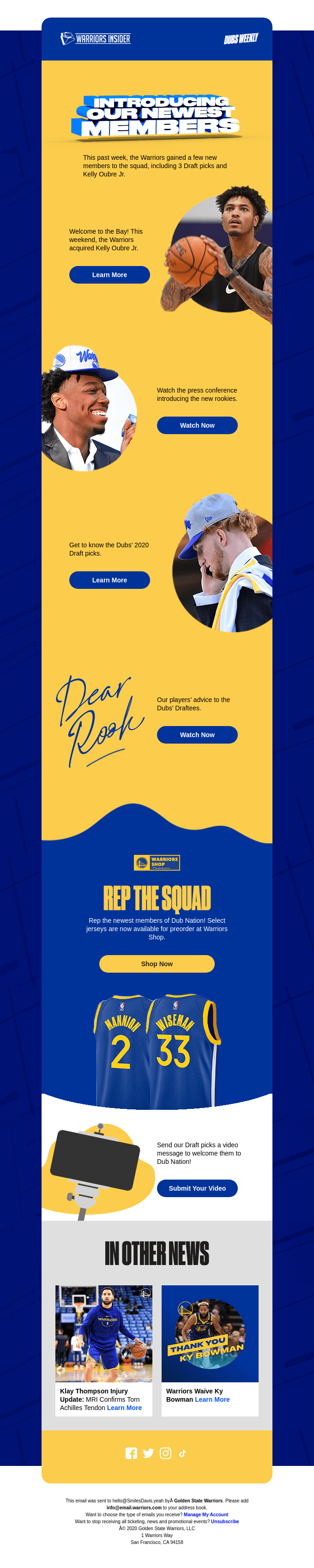 Welcome The Newest Members To The Dubs