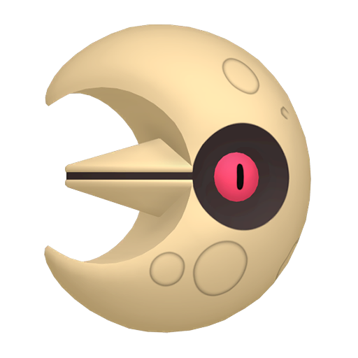 Lunatone - Rock/Psychic type Pokemon from Pokemon Sword and Shield with stats, moves, and evolution data