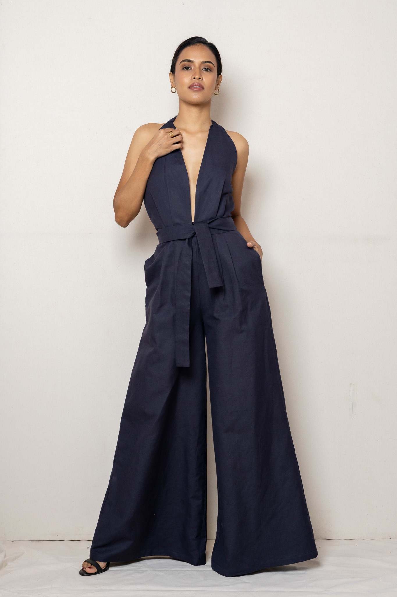 MALIE JUMPSUIT NAVY L