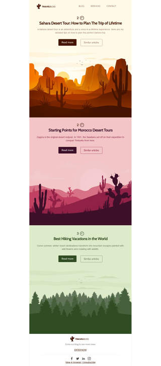 Colorful Travel Newsletter