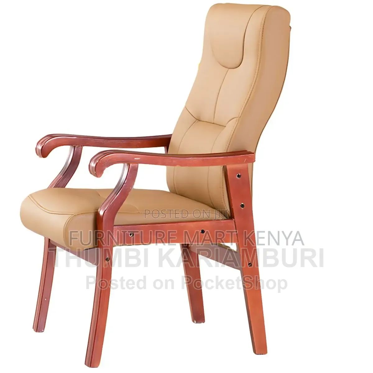 Office Chair : Modern Brown Leather Executive Chair 3