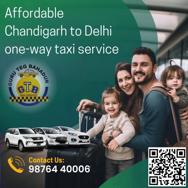 Seamless Travel: Chandigarh to Delhi One-Way Cab with Professional Drivers